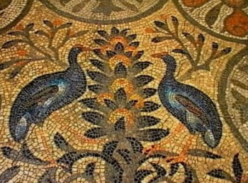 Cripta degli Scavi_mosaico teodoriano-particolare