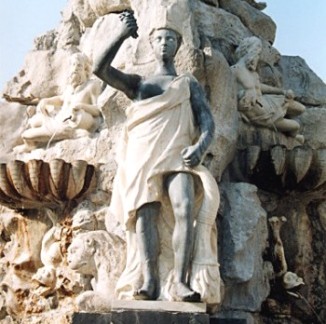 Fontana dei Quattro Continenti-particolare