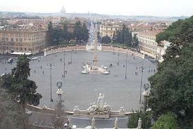 Pincio: vista su Piazza del Popolo