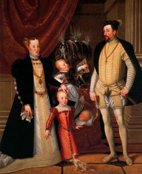 Massimiliano II e famiglia