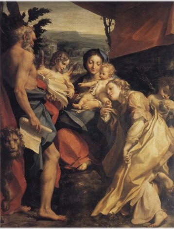 Galleria Nazionale_Madonna e Bambino con S.Girolamo e Maria Maddalena (Correggio)