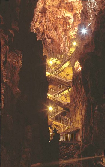 Grotta gigante_scalinata