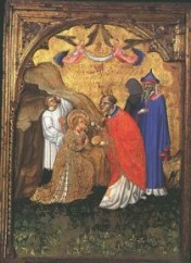 Jacobello del Fiore-S. Lucia riceve l'Eucarestia