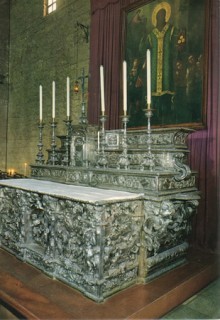 Altare in lamina d'argento