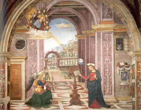 S. Maria Maggiore_Pinturicchio - Annunciazione