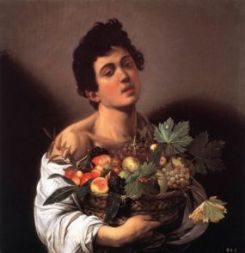 Caravaggio: Ragazzo con cesto di frutta